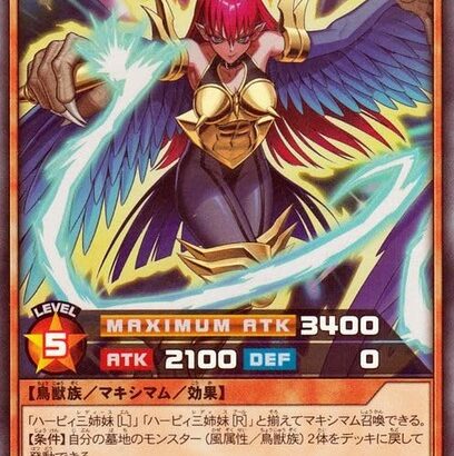 【遊戯王】でも「ハーピィ」はラッシュで環境獲ったから